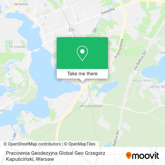 Pracownia Geodezyjna Global Geo Grzegorz Kapuściński map