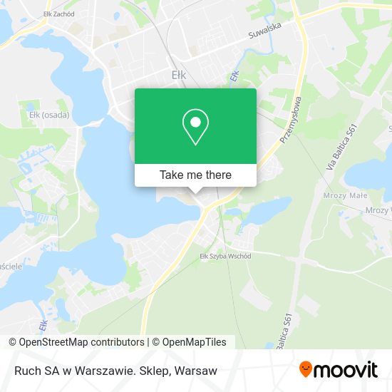 Ruch SA w Warszawie. Sklep map