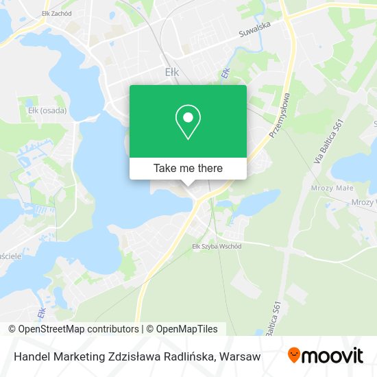 Карта Handel Marketing Zdzisława Radlińska