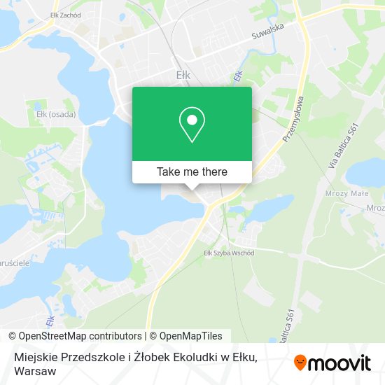 Miejskie Przedszkole i Żłobek Ekoludki w Ełku map