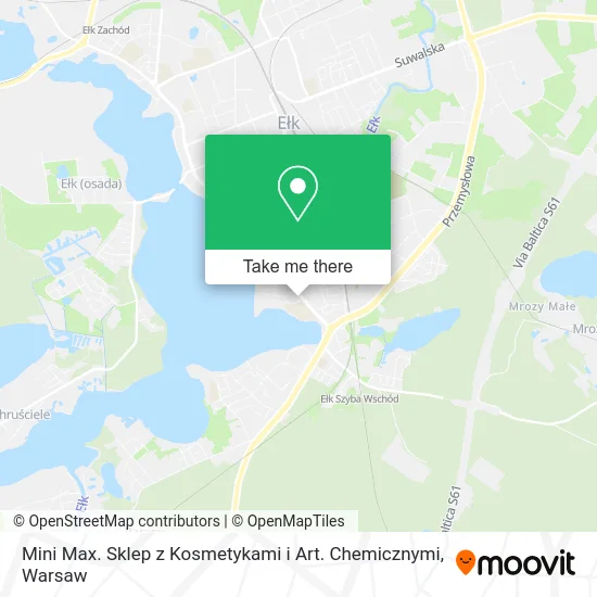 Карта Mini Max. Sklep z Kosmetykami i Art. Chemicznymi