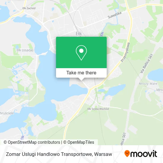 Карта Zomar Uslugi Handlowo Transportowe