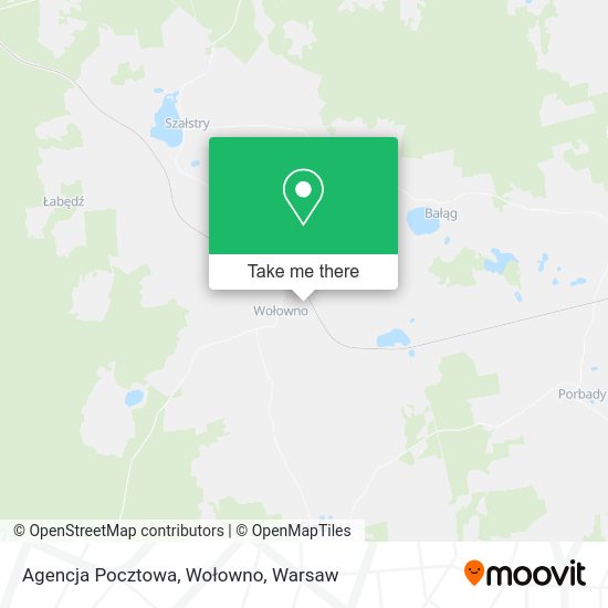 Agencja Pocztowa, Wołowno map