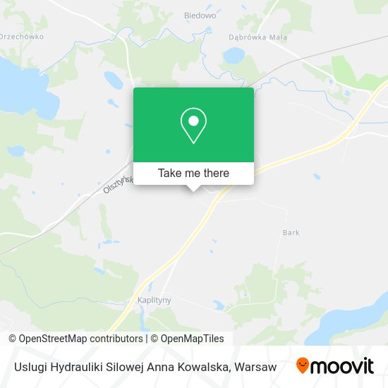 Uslugi Hydrauliki Silowej Anna Kowalska map