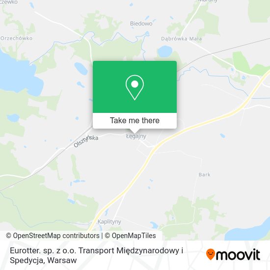 Eurotter. sp. z o.o. Transport Międzynarodowy i Spedycja map