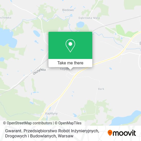 Gwarant. Przedsiębiorstwo Robót Inżynieryjnych, Drogowych i Budowlanych map