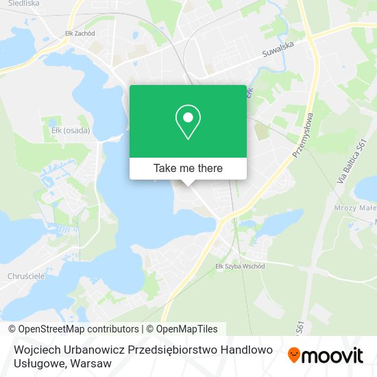 Wojciech Urbanowicz Przedsiębiorstwo Handlowo Usługowe map