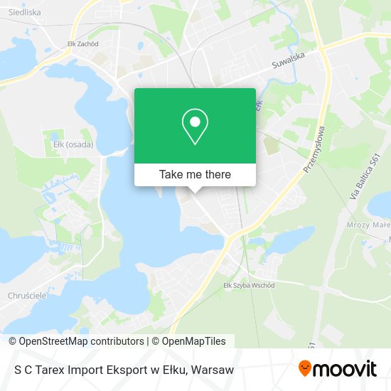 S C Tarex Import Eksport w Ełku map