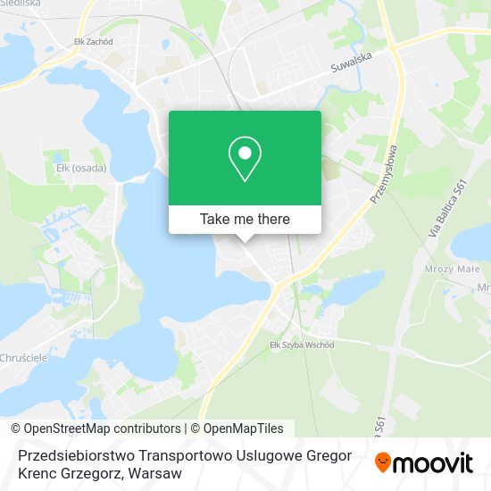 Карта Przedsiebiorstwo Transportowo Uslugowe Gregor Krenc Grzegorz