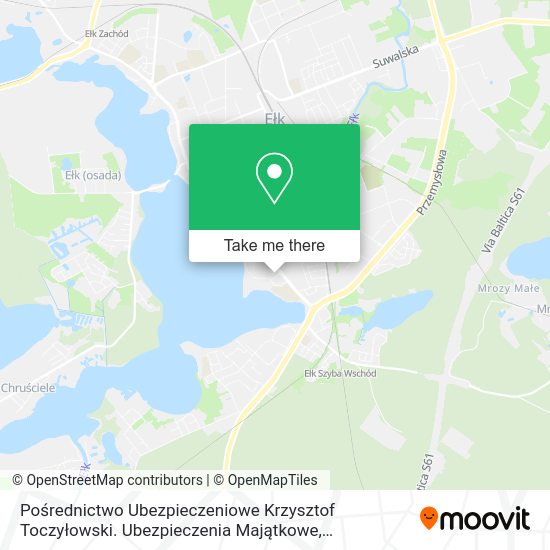 Pośrednictwo Ubezpieczeniowe Krzysztof Toczyłowski. Ubezpieczenia Majątkowe, Ubezpieczenia Firm map