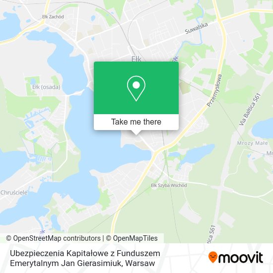 Ubezpieczenia Kapitałowe z Funduszem Emerytalnym Jan Gierasimiuk map