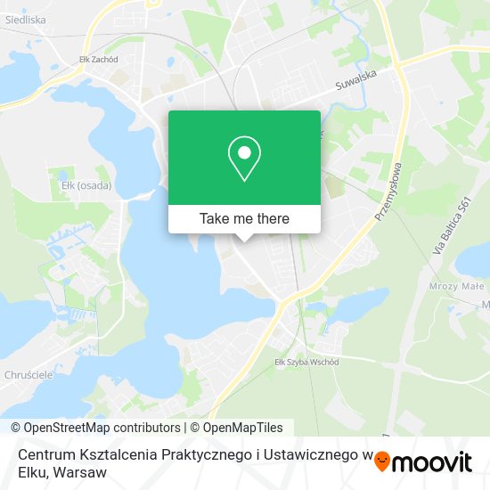 Centrum Ksztalcenia Praktycznego i Ustawicznego w Elku map