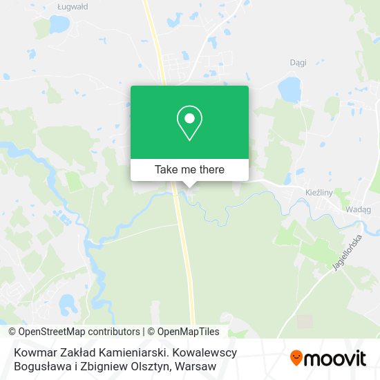 Kowmar Zakład Kamieniarski. Kowalewscy Bogusława i Zbigniew Olsztyn map