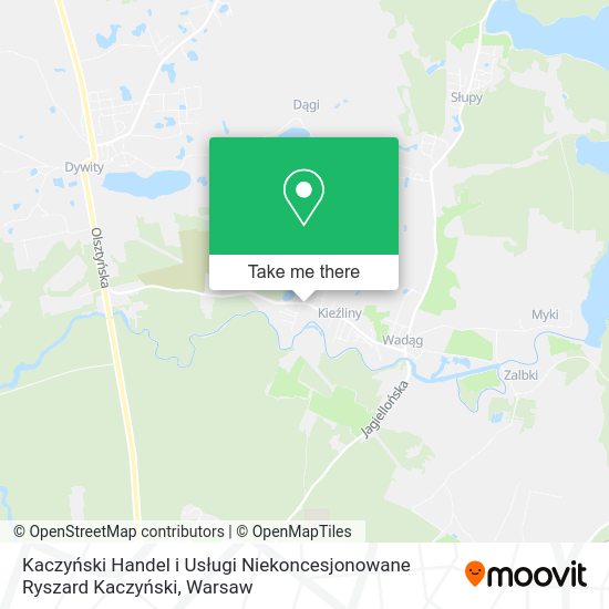 Kaczyński Handel i Usługi Niekoncesjonowane Ryszard Kaczyński map