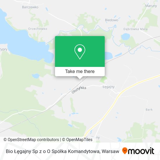 Bio Łęgajny Sp z o O Spółka Komandytowa map