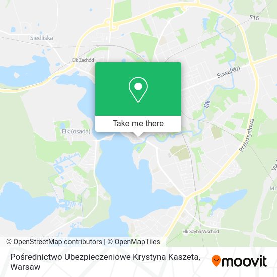 Pośrednictwo Ubezpieczeniowe Krystyna Kaszeta map