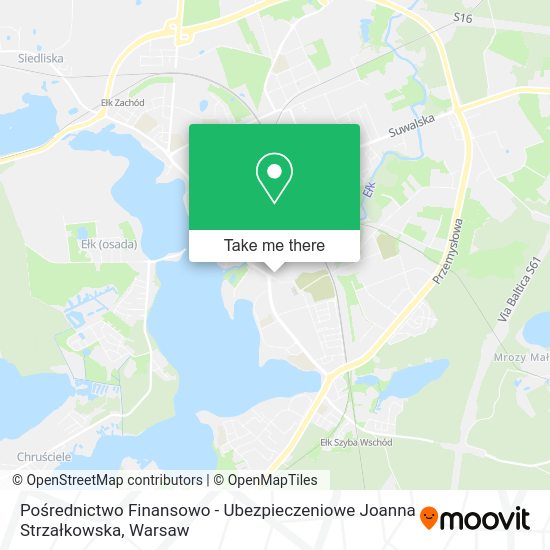 Pośrednictwo Finansowo - Ubezpieczeniowe Joanna Strzałkowska map