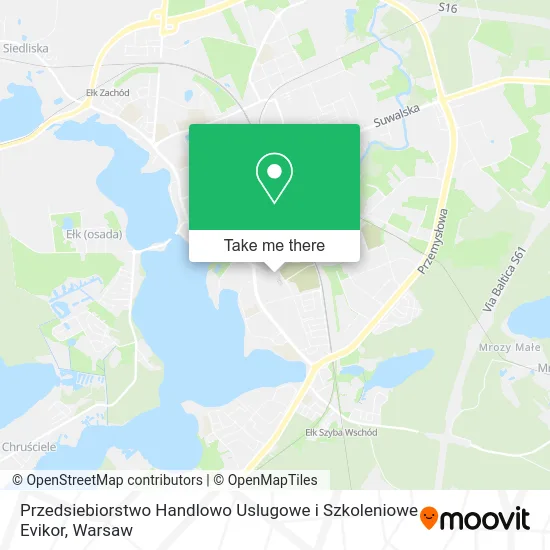 Карта Przedsiebiorstwo Handlowo Uslugowe i Szkoleniowe Evikor