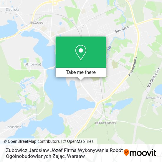 Zubowicz Jarosław Józef Firma Wykonywania Robót Ogólnobudowlanych Zając map