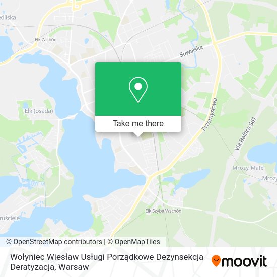 Wołyniec Wiesław Usługi Porządkowe Dezynsekcja Deratyzacja map