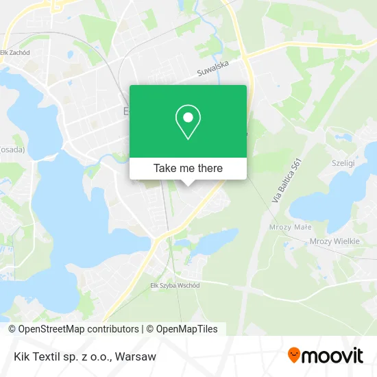 Карта Kik Textil sp. z o.o.