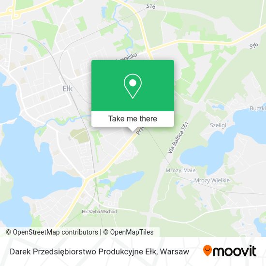 Darek Przedsiębiorstwo Produkcyjne Ełk map