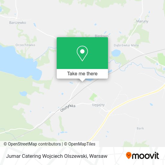 Jumar Catering Wojciech Olszewski map