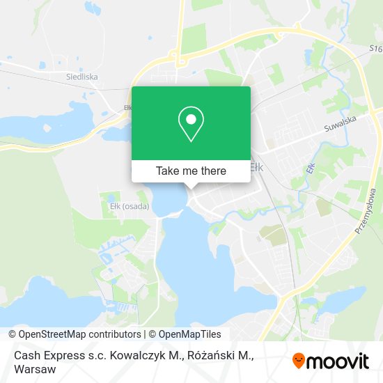 Cash Express s.c. Kowalczyk M., Różański M. map