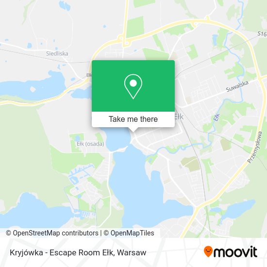 Kryjówka - Escape Room Ełk map