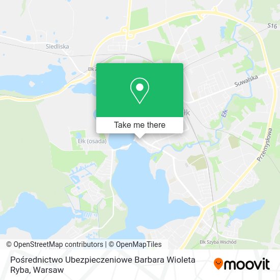 Pośrednictwo Ubezpieczeniowe Barbara Wioleta Ryba map