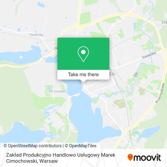 Zakład Produkcyjno Handlowo Usługowy Marek Cimochowski map