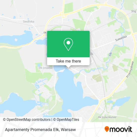 Карта Apartamenty Promenada Ełk