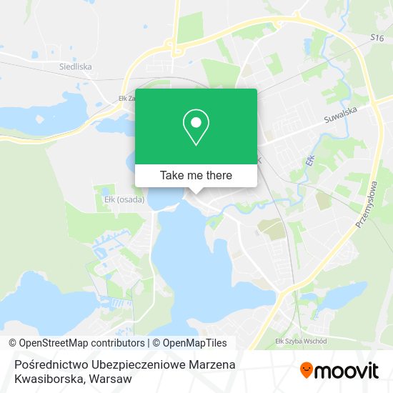 Pośrednictwo Ubezpieczeniowe Marzena Kwasiborska map