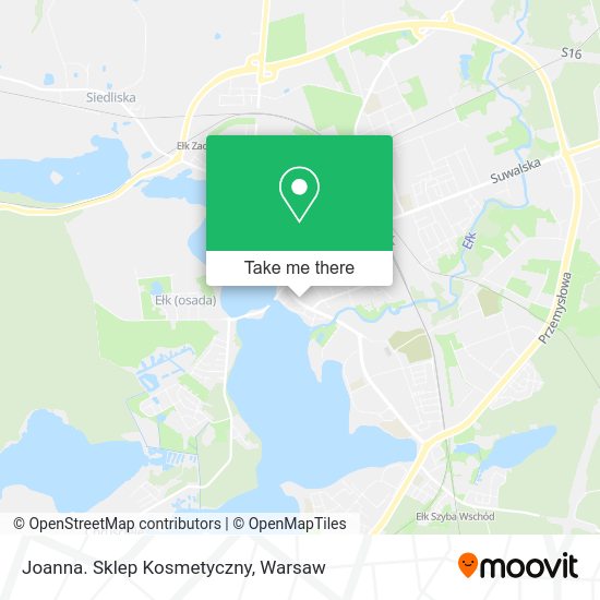 Joanna. Sklep Kosmetyczny map