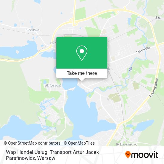 Wap Handel Usługi Transport Artur Jacek Parafinowicz map