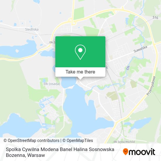 Spolka Cywilna Modena Banel Halina Sosnowska Bozenna map