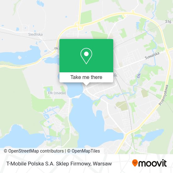 T-Mobile Polska S.A. Sklep Firmowy map