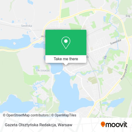 Gazeta Olsztyńska Redakcja map