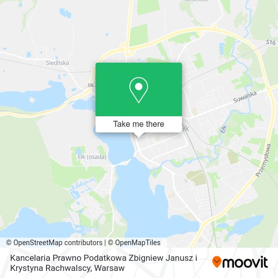 Kancelaria Prawno Podatkowa Zbigniew Janusz i Krystyna Rachwalscy map