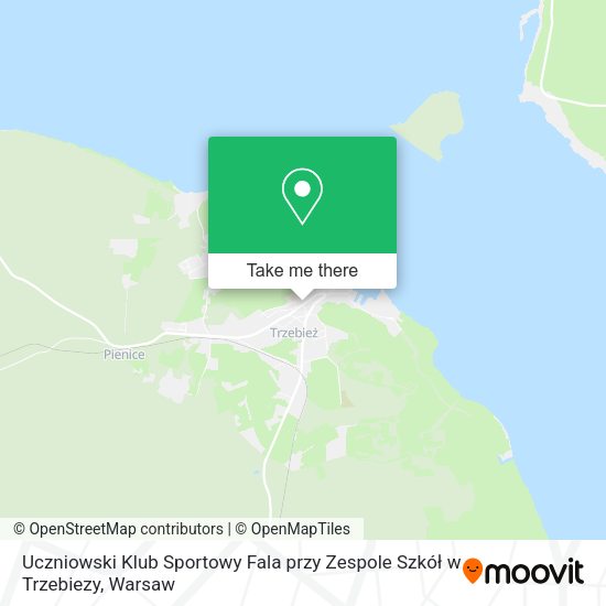 Uczniowski Klub Sportowy Fala przy Zespole Szkół w Trzebiezy map