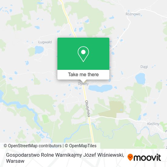 Gospodarstwo Rolne Warnikajmy Józef Wiśniewski map