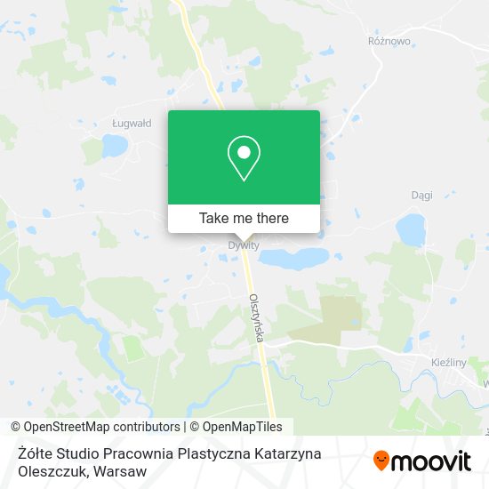 Żółte Studio Pracownia Plastyczna Katarzyna Oleszczuk map