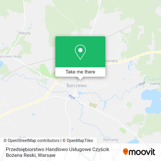 Przedsiębiorstwo Handlowo Usługowe Czyścik Bożena Reski map