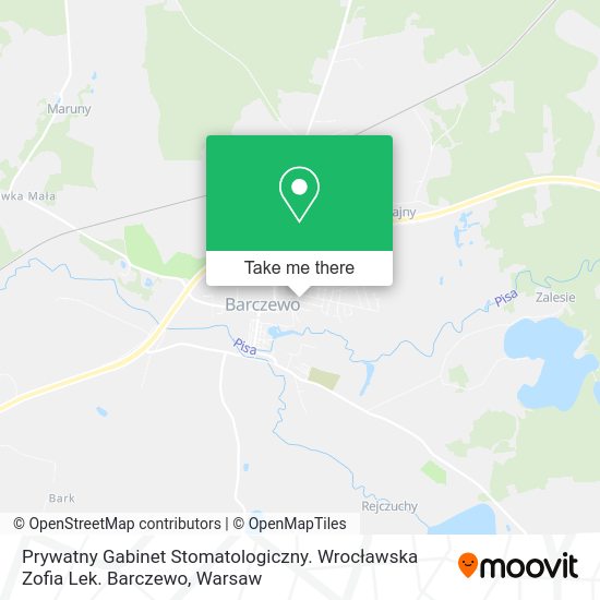 Prywatny Gabinet Stomatologiczny. Wrocławska Zofia Lek. Barczewo map