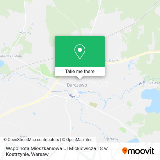 Wspólnota Mieszkaniowa Ul Mickiewicza 18 w Kostrzynie map