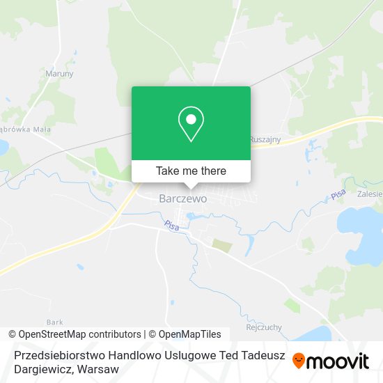 Przedsiebiorstwo Handlowo Uslugowe Ted Tadeusz Dargiewicz map