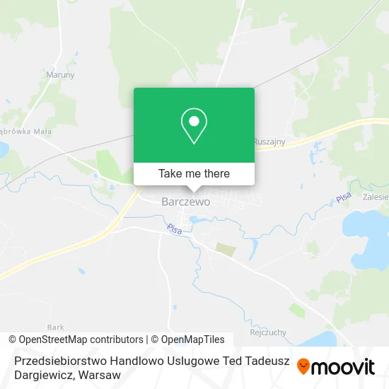 Карта Przedsiebiorstwo Handlowo Uslugowe Ted Tadeusz Dargiewicz