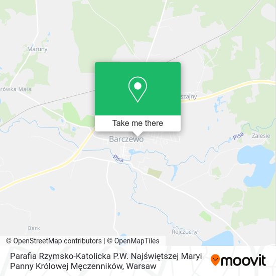 Parafia Rzymsko-Katolicka P.W. Najświętszej Maryi Panny Królowej Męczenników map