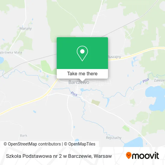 Карта Szkoła Podstawowa nr 2 w Barczewie