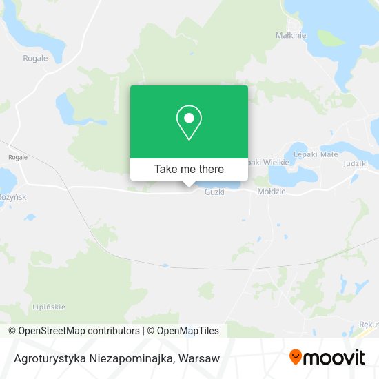 Agroturystyka Niezapominajka map